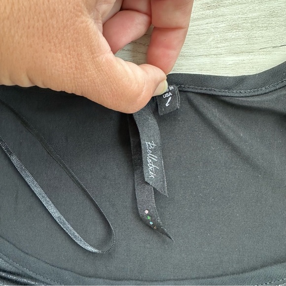 Bellatrix Black Draped Women's Blouse Large L - Picture 2 of 7